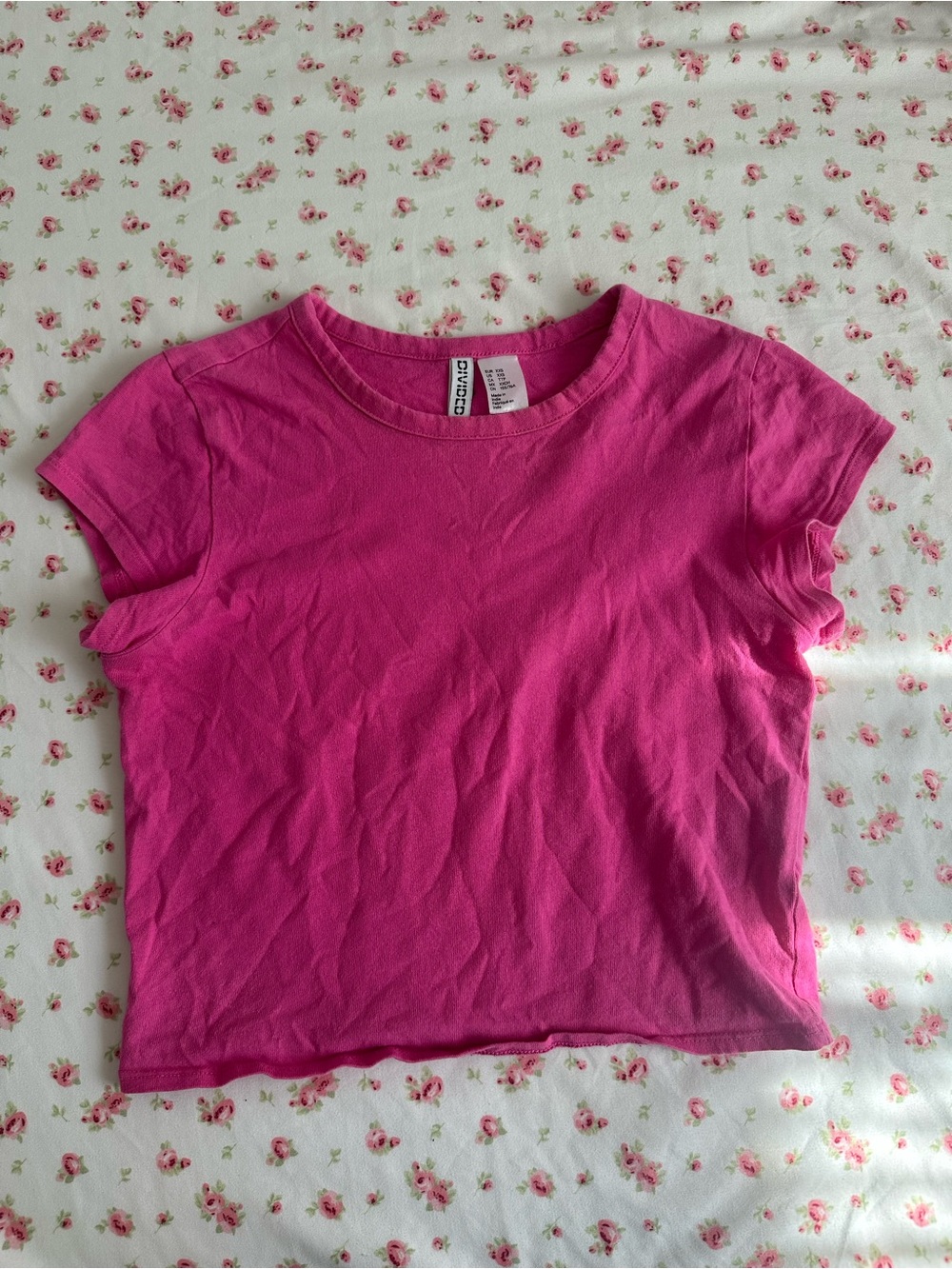 Basic Short Sleeve Tee - Hot Pink